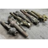 Selection of 8 Vintage Brass Beer Barrell Taps