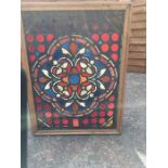 Antique Leaded Glass Light Box