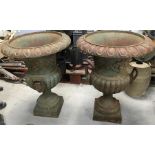 Vintage Large Cast Urns