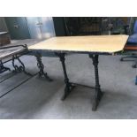 Cast Iron Based Pub Table