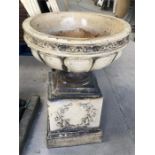 Glazed Stone Urn