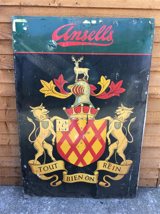 Ansells Metal Pub Sign