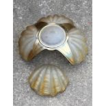 Art Deco Glass Oyster Shell Ceiling Light