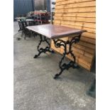 Cast Iron Oblong Pub Table