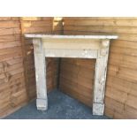 Antique Victorian Pine Fire Surround