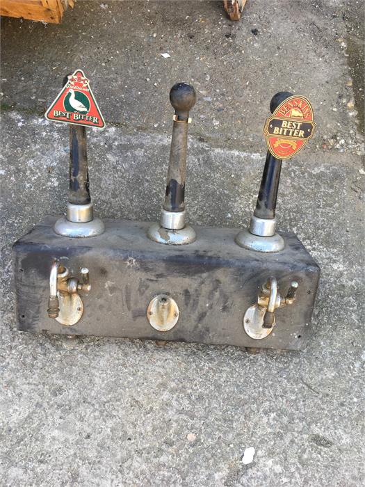 Set 3 Antique Beer Taps