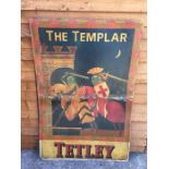 Tetley The Templar Metal Pub Sign