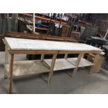 Butchers Block Includes Marble Top
