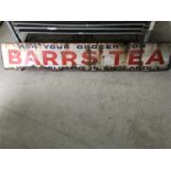 Ask your Grocer for Barrs Tea Enamel Advertising Sign