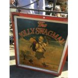 The Jolly Swagman Free House Wooden with Wrought Iron Mount Pub Sign