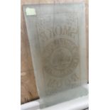 W Butler & Co Limd, Wolverhampton Etched Glass Smoke Room
