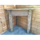 Antique Victorian Pine Fire Surround