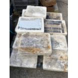 Collection 16 Victorian Stone Printing Blocks/ Tablets