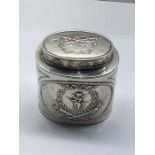 Continental Silver Tea Caddy