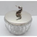 Sterling Silver dolphin finial trinket dish