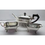 3 piece silver plated tea service