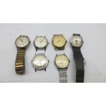 Collection of 6 vintage gents watches