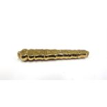 Continental 14ct Gold Needle Case weight 6.2 grams