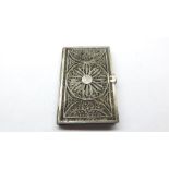 Antique Silver filigree card case
