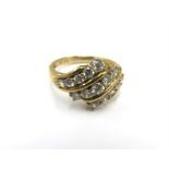 9ct Gold Stone Set Dress Ring Weight 3 g