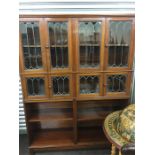 Mahogany Leaded Cabinet