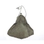 Antique Dutch Silver chain mail purse