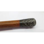 Chinese Silver top walking stick