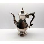 Antique Georgian design silver plated coffee pot