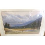 Gertrude Martineau 1862-1911 Scottish School Watercolour Aviemore 1903 measures 20by13.5 "