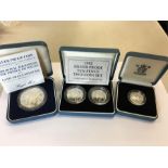 3 Silver Proof Coins