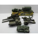Dinky Toys Collection of military dinky and other diecast Toys