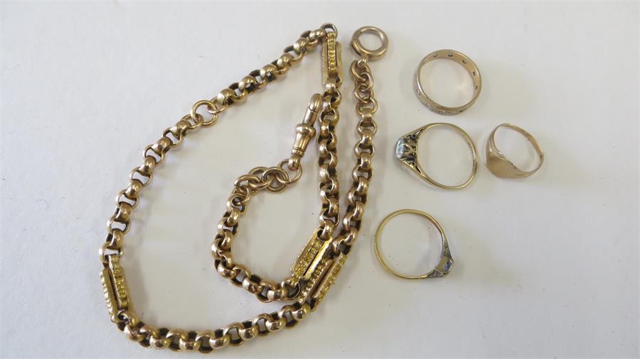 Selection of gold jewellery - Image 2 of 3