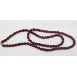 Long Cherry Amber Necklace