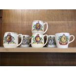 6 Coronation Mugs