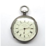 Thos Bates Duke St Liverpool Large Fusee Centre Second Chronograph Pocket Watch