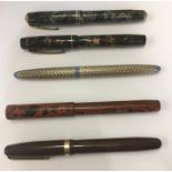 Selection 5 Fountain Pens (4 with 14ct Nibs)