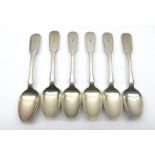 Set of 6 Victorian Silver spoons