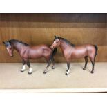 Pair Of Beswick Horses