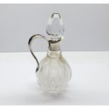 Silver mounted vinegar bottle
