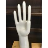 4 x Antique Ceramic Retail Glove Display/Stretcher 3 x A G Hackney, 1 x AHG