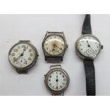 early Trench Type Wristwatches