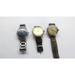 3 Vintage Gents Wristwatches