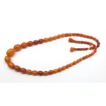 Antique Baltic Amber Bead Necklace