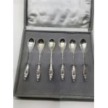 Boxed Dutch Silver Coffee Spoons
