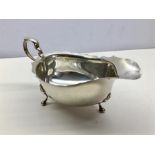 Silver Gravy Boat birmingham silver hallmarks weight 111g