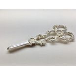 Hallmarked Silver Grape Shears weight 107g