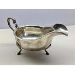 silver Gravy Boat Birmingham silver hallmarks weight 107g