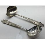 Pair of Danish Silver Serving Spoon & Shifter spoon weight 94g