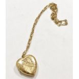 Antique 9 carat Gold Locket & Chain