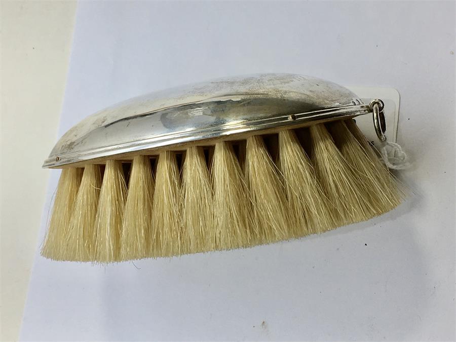 Large Dutch Silver Clothes Brush full dutch silver hallmarks